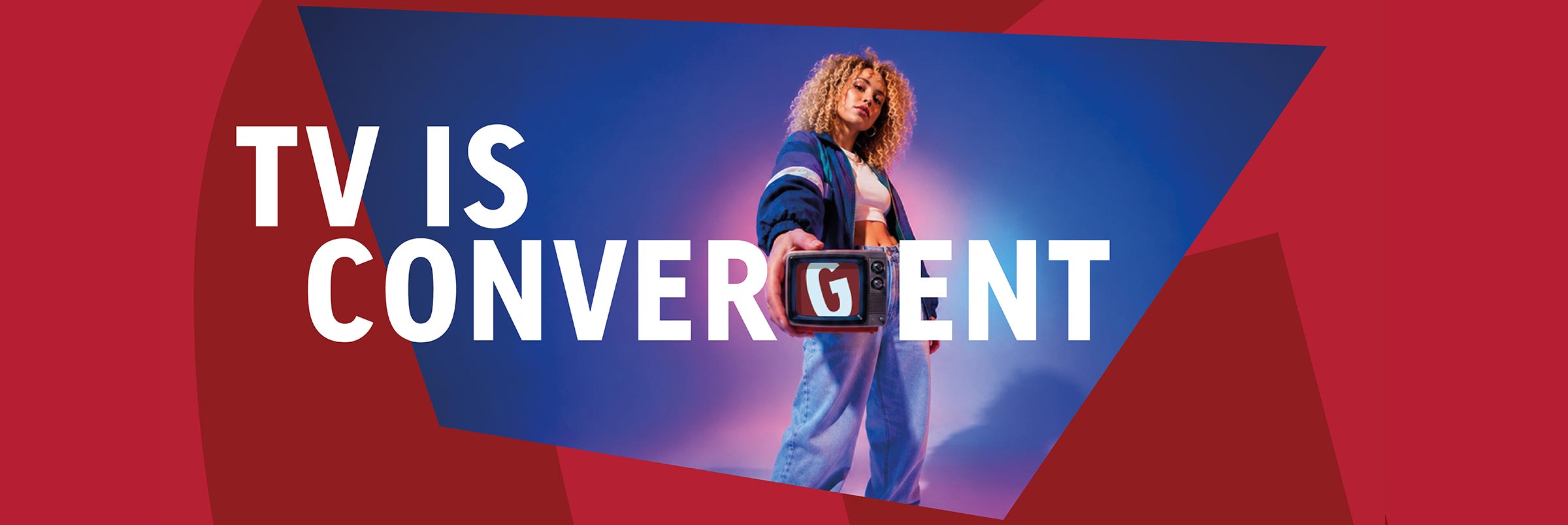 Visuel de campagne TV is convergent